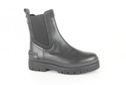 Tommy Hilfiger Fw0fw07655-bds dames enkellaarzen sportief - maat 40 Zwart