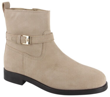 Tommy Hilfiger Fw0fw09047-acc dames enkellaarzen gekleed Beige - 38