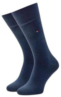 Tommy Hilfiger Garen sokken met geborduurd logo voor heren (set van 2) - maat 43-47 Blauw