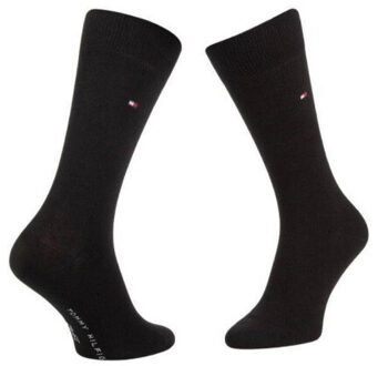 Tommy Hilfiger Garen sokken met geborduurd logo voor heren (set van 2) Zwart - 39-42