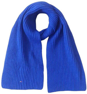Tommy Hilfiger Gebreide sjaal met kinderlogo Blauw