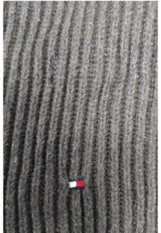 Tommy Hilfiger Geribbelde sjaal voor kinderen - maat M Grijs