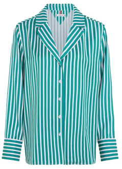 Tommy Hilfiger Gestreept Overhemd met Lange Mouwen Tommy Hilfiger , Multicolor , Dames - L,M,S,Xs