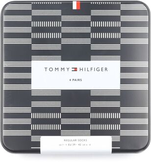 Tommy Hilfiger Giftbox 4-Pack Navy Blauw - 39-42
