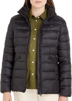 Tommy Hilfiger Global Stripe Padded Winterjas Dames zwart