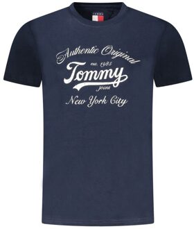 Tommy Hilfiger Grafische T-shirt Katoen Korte Mouwen Donkerblauw