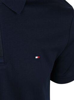Tommy Hilfiger Half-Zip Polo Interlock Navy Donkerblauw - L,M,XL,XXL