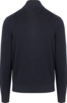 Tommy Hilfiger Half Zip Trui Navy Donkerblauw - XL