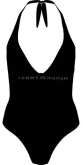 Tommy Hilfiger Halter One Piece Swimsuit Zwart - Medium,Large,X-Large