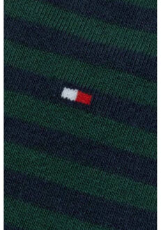 Tommy Hilfiger Heren contrast gestreepte sokken (set van 2) - maat 44-47 Groen