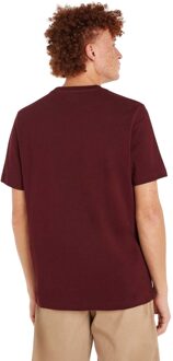 Tommy Hilfiger Heren Geborduurd T-shirt met logo (Paars)