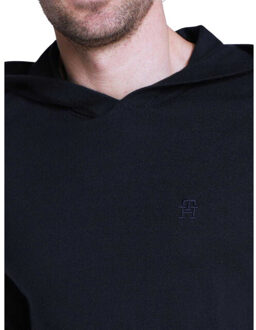 Tommy Hilfiger Heren geborduurde logohoodie Blauw - S