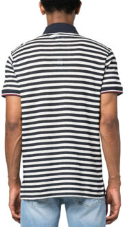 Tommy Hilfiger Heren gestreept polo shirt Blauw - M