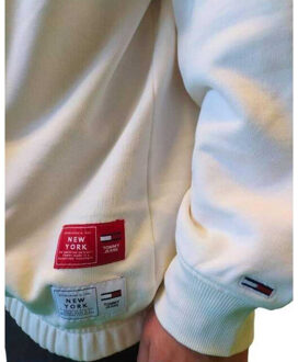 Tommy Hilfiger Heren half ritssweatshirt Beige - M