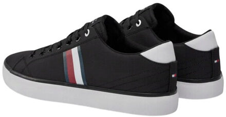 Tommy Hilfiger Heren hi vulc stripe mesh lage sportschoenen - maat 43 Zwart