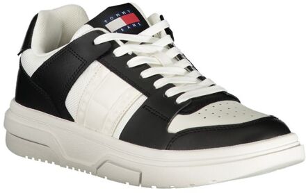 Tommy Hilfiger Heren Leren Lage Sneakers - maat EU 36 Wit