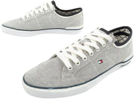 Tommy Hilfiger Heren logo trainers - maat 44,5 Grijs
