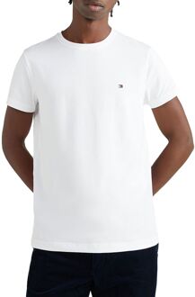 Tommy Hilfiger Heren Polo T-shirt Core Stretch Slim C-neck Tommy Hilfiger , White , Heren - 2Xl,Xl