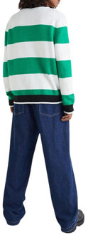 Tommy Hilfiger Heren pullover gestreept - maat XL Groen