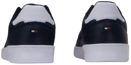 Tommy Hilfiger Heren retro stripe leren cupsole rechterschoenen Blauw - 43
