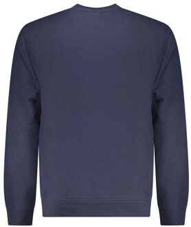 Tommy Hilfiger Heren Sweater met Ronde Hals en Iconisch Vlaglogo Donkerblauw - XL