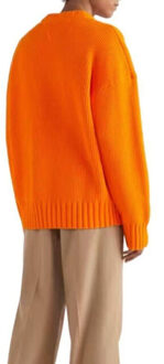 Tommy Hilfiger Heren sweater top katoen - maat S Oranje