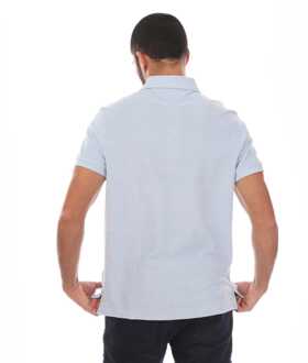 Tommy Hilfiger Herenpolo Tommy Hilfiger Micro Towelling Regular-Fit in blauw