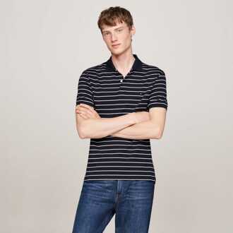 Tommy Hilfiger Herenpolo Tommy Hilfiger Regular-Fit in blauw