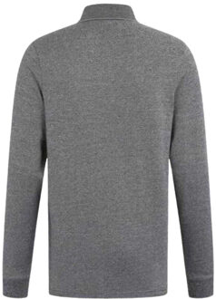 Tommy Hilfiger Herenpoloshirt met lange mouwen Grijs - XS