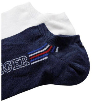 Tommy Hilfiger Herensokken met groot logo (set van 2) - maat 39-42 Wit