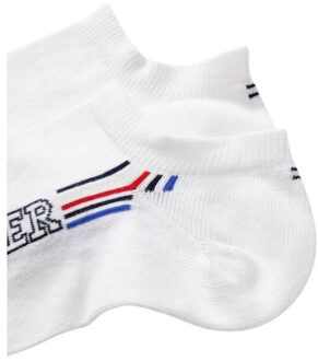 Tommy Hilfiger Herensokken met groot logo (set van 2) Wit - 39-42