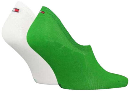 Tommy Hilfiger Herensokken met logo-voering (set van 2) Groen - 43-47