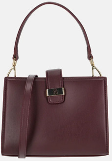 Tommy Hilfiger Heritage mini satchel handtas marzemino Donker rood