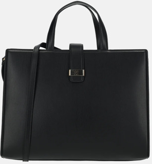Tommy Hilfiger Heritage satchel handtas black Zwart - No Size