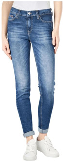 Tommy Hilfiger Hoge Taille Skinny Jeans Tommy Hilfiger , Blue , Dames - W26 L30