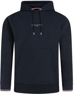 Tommy Hilfiger Hoodie met kangoeroezak Tommy Hilfiger , Blue , Heren - 2XL