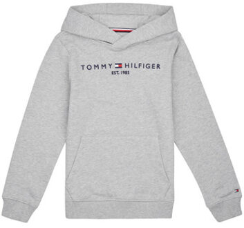 Tommy Hilfiger Hoodie met logoborduring Grijsmele - 164