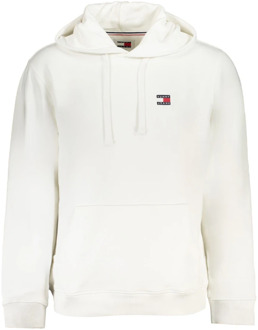 Tommy Hilfiger Hoodie Wit Logo Applicatie Tommy Hilfiger , White , Heren - 2Xl,Xl