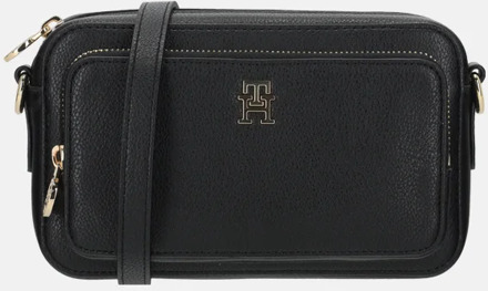 Tommy Hilfiger Icon camera crossbody tas black Zwart