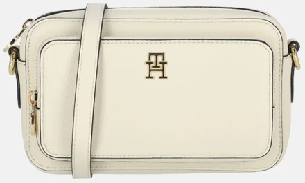 Tommy Hilfiger Icon camera crossbody tas soft cream Ecru