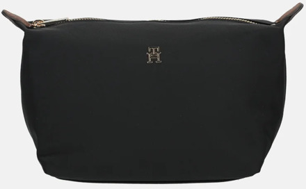 Tommy Hilfiger Icon nylon toilettas black Zwart