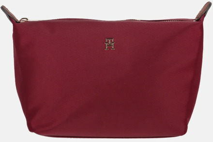 Tommy Hilfiger Icon nylon toilettas deep rouge Donker rood