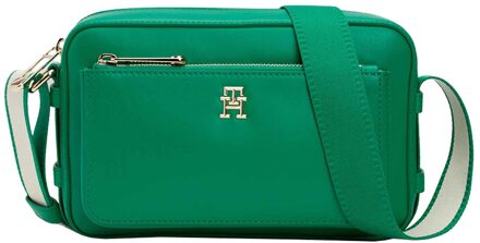 Tommy Hilfiger Iconic Tommy Camera olympic green Damestas Groen - H 16 x B 25 x D 11