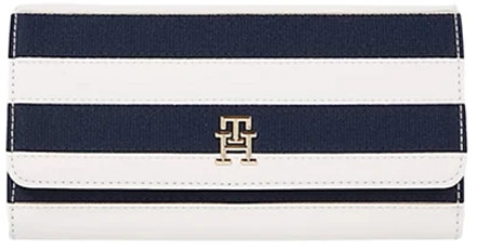 Tommy Hilfiger Iconic Tommy Grote Klep Streep Aw0Aw14652 Tommy Hilfiger , White , Dames - ONE Size