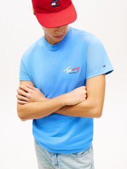 Tommy Hilfiger Jeans T-shirt Slim Fit Blue Twilight  M