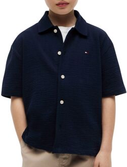 Tommy Hilfiger Jersey Seersucker SS Overhemd Junior - 152