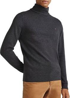 Tommy Hilfiger Kasjmier Rolnek Trui Tommy Hilfiger , Gray , Heren - Xl,L,M,S