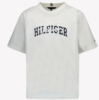 Tommy Hilfiger Kinder jongens t-shirt in Wit - 164