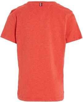 Tommy Hilfiger Kinderen/Kinderen Biologisch Katoenen T-Shirt (Rood) - maat