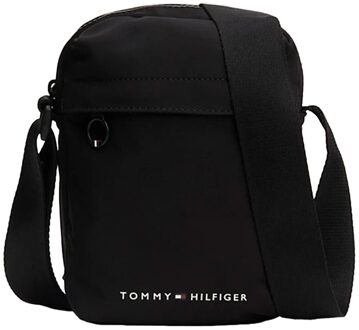 Tommy Hilfiger Klassieke Logo Schoudertas Tommy Hilfiger , Black , Heren - ONE Size